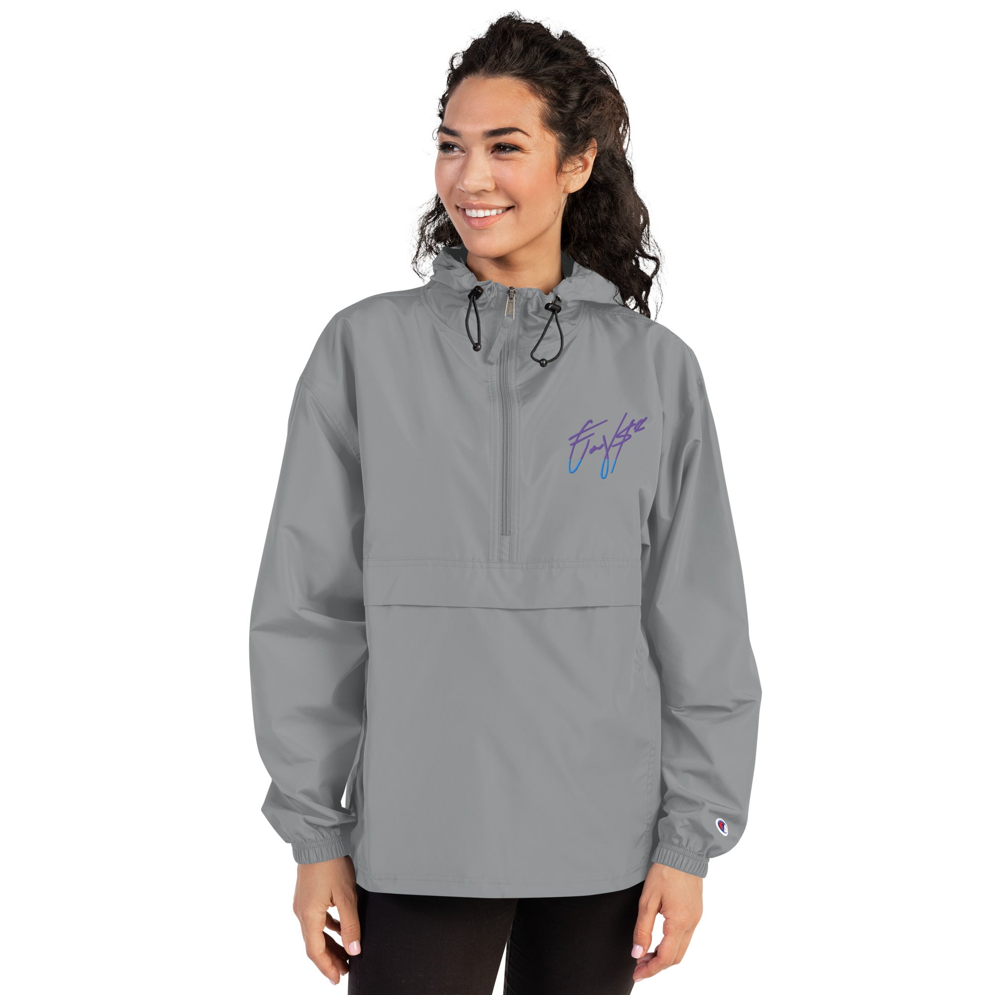 Coovse Gnature Embroidered Champion Packable Jacket