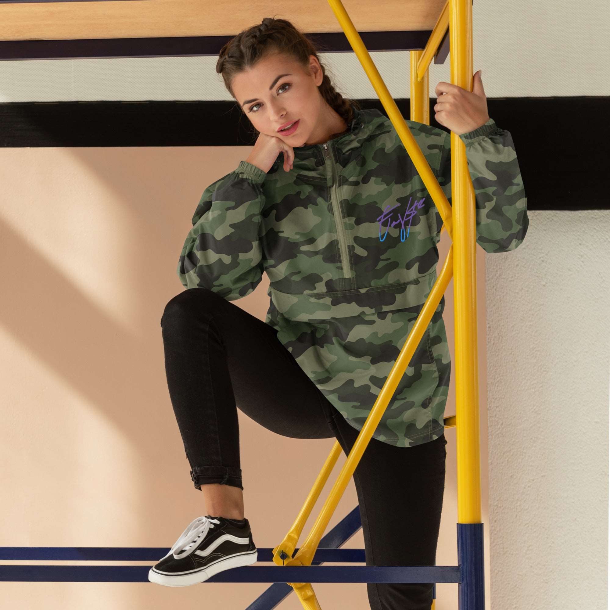 Coovse X Champion Camo Packable Jacket