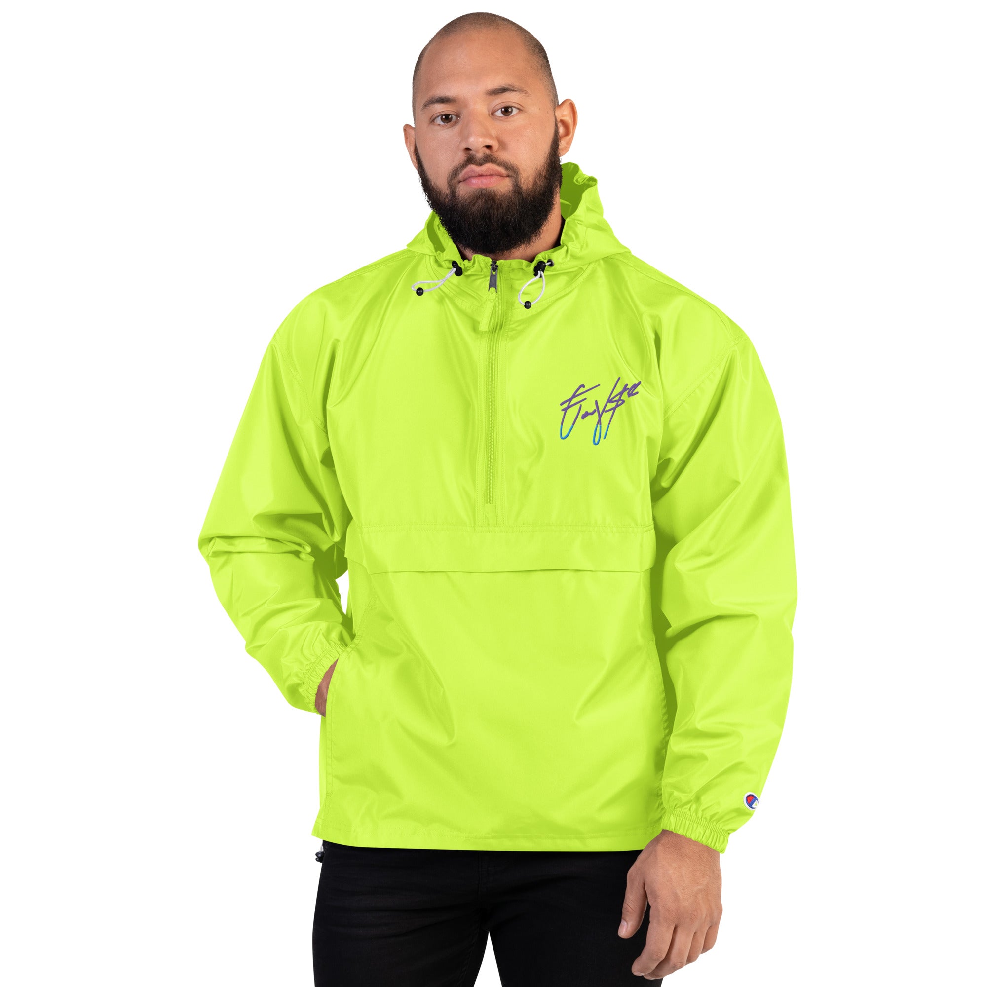 Coovse Gnature Embroidered Champion Packable Jacket