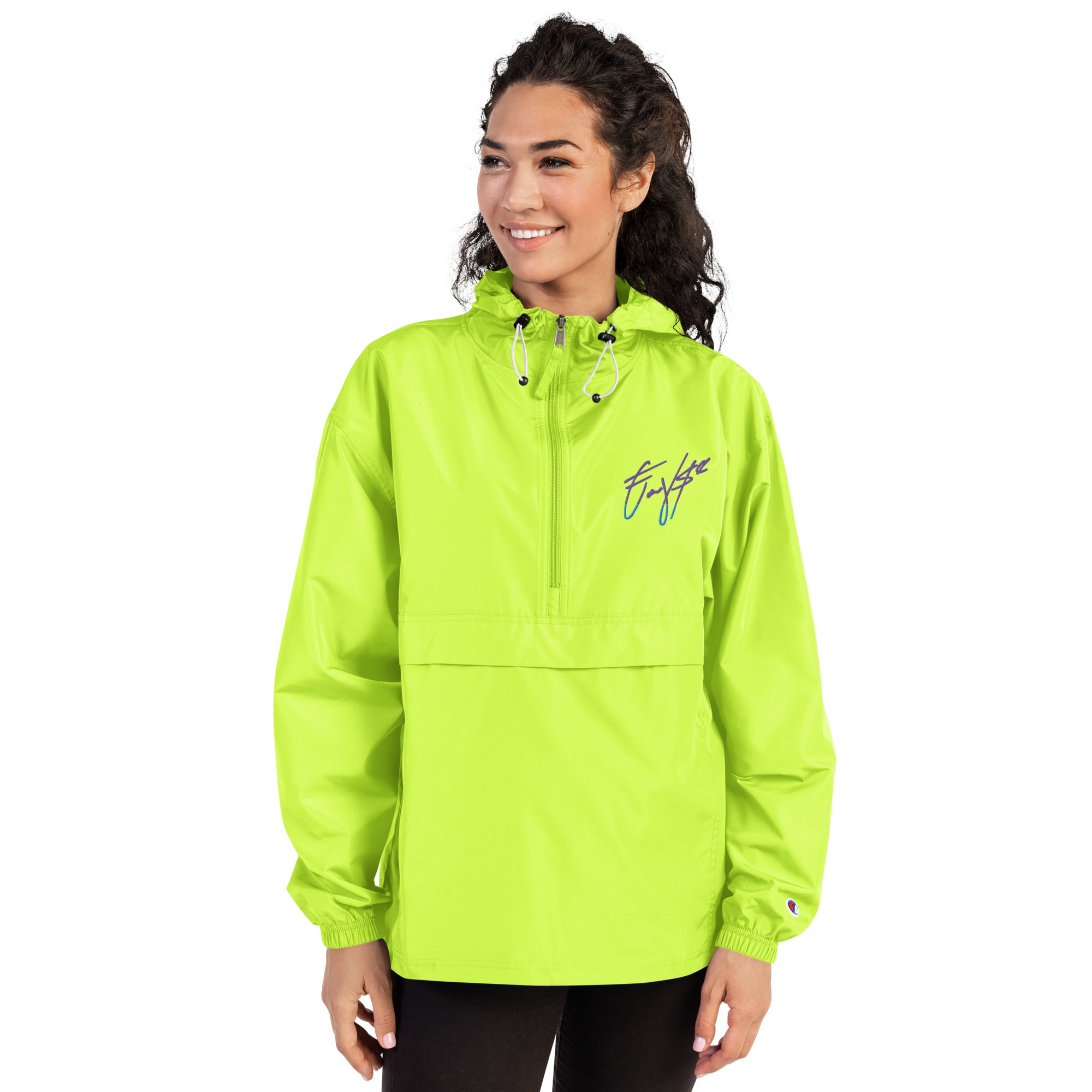 Coovse Gnature Embroidered Champion Packable Jacket